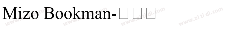 Mizo Bookman字体转换